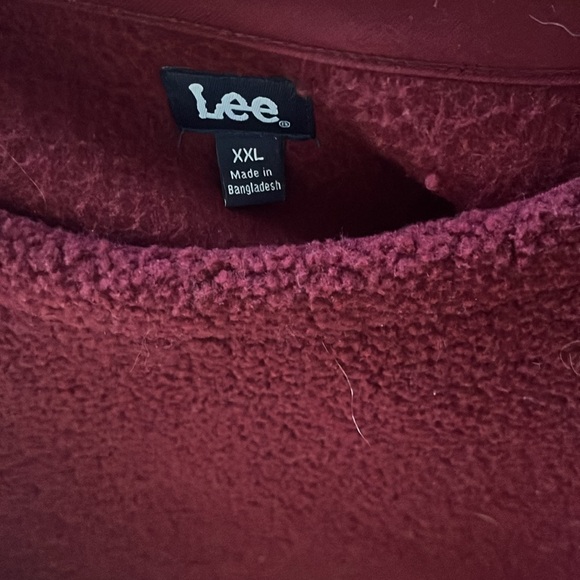 Lee Women's Deep Red Crew Neck Sweater - Picture 3 of 4